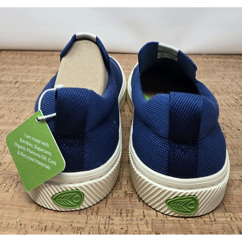 Cariuma Ibi Slip-On Casual Sneaker Womens 12.5 Mens 11 Mineral Blue Knit  Shoes - Picture 6 of 10